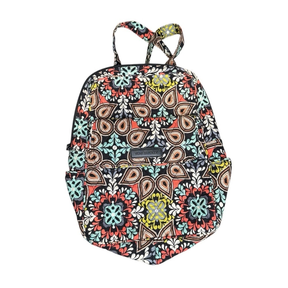 VERA BRADLEY Quilted Cotton Sierra Stream Multicolored Backpack Travel Bag